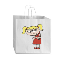 Angry Little Girl With Blonde Hair Vogue Paper Bag - 16 X 6 X 12 | Artistshot