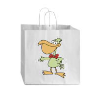 Cartoon Pelican With Red Bow Tie 01 Vogue Paper Bag - 16 X 6 X 12 | Artistshot