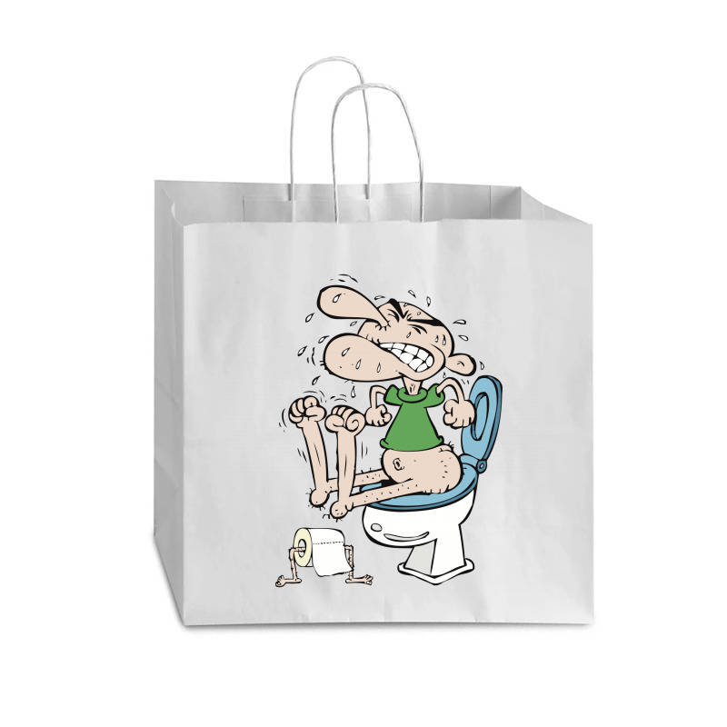 Constipated Man Trying To Shit 01 Vogue Paper Bag - 16 X 6 X 12 | Artistshot