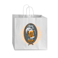 Beer Illustration Art Vintage Vogue Paper Bag - 16 X 6 X 12 | Artistshot