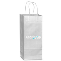 City Of Starbase Cameron Wine Paper Bag - 5 1/2 X 3 1/4 X 13 | Artistshot