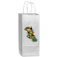 Baja California State Of Mexico Map Wine Paper Bag - 5 1/2 X 3 1/4 X 13 | Artistshot