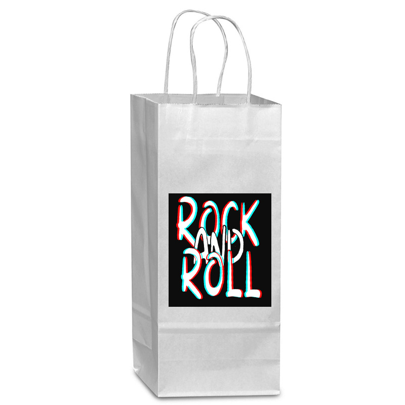 Rock And Roll Wine Paper Bag - 5 1/2 X 3 1/4 X 13 | Artistshot