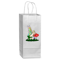 Fairy Tale Funny Wine Paper Bag - 5 1/2 X 3 1/4 X 13 | Artistshot