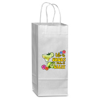 Life Is Short Make It Salty Wine Paper Bag - 5 1/2 X 3 1/4 X 13 | Artistshot