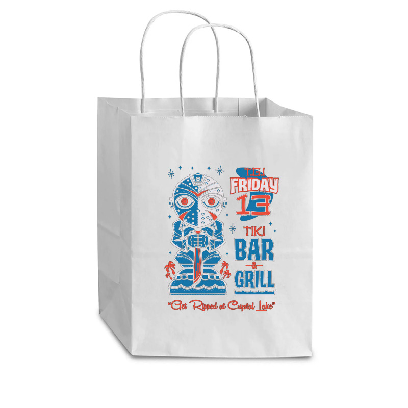 Friday 13 Tiki Bar Cub Paper Bag - 8 X 4 1/2 X 10 1/4 | Artistshot