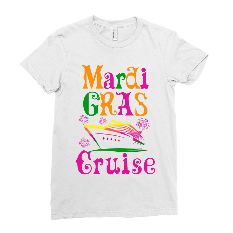 Mardi Gras Cruise Ladies Fitted T-Shirt by ardylanda | Artistshot