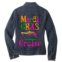 Mardi Gras Cruise Ladies Denim Jacket | Artistshot