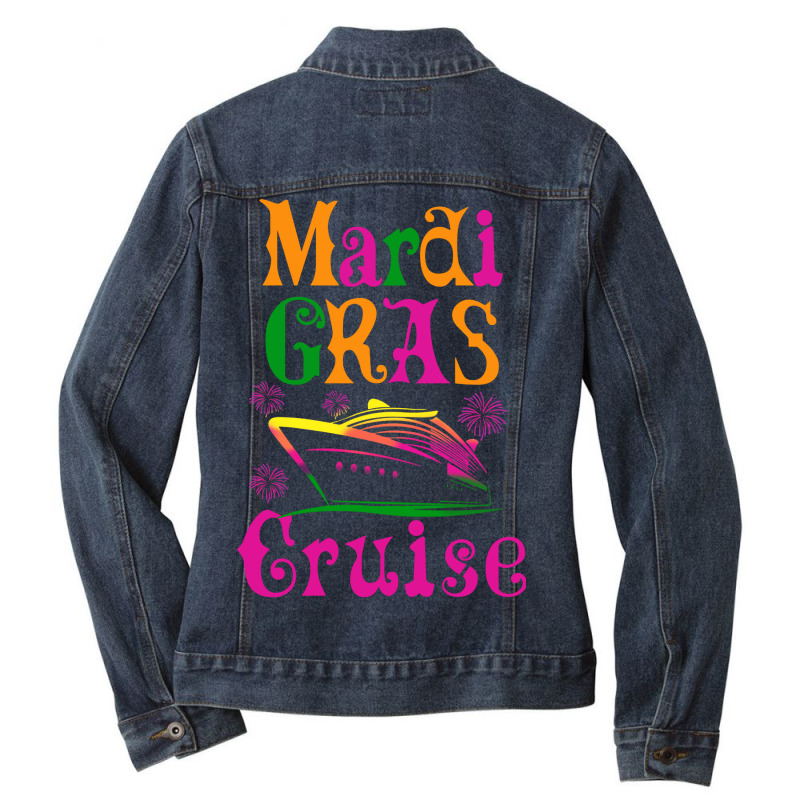 Mardi Gras Cruise Ladies Denim Jacket by ardylanda | Artistshot