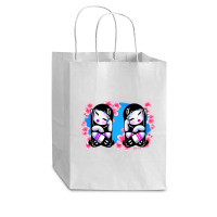 Cherry Blossom Twins Cub Paper Bag - 8 X 4 1/2 X 10 1/4 | Artistshot