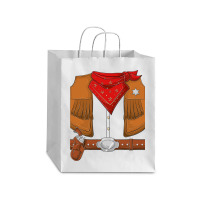 Cowboy Halloween Costume Men Women Kids Cowboy Sherif T Shirt Debie Paper Bag - 10 X 5 X 13 | Artistshot