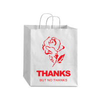 Thanks But No Thanks Rose Flower Debie Paper Bag - 10 X 5 X 13 | Artistshot