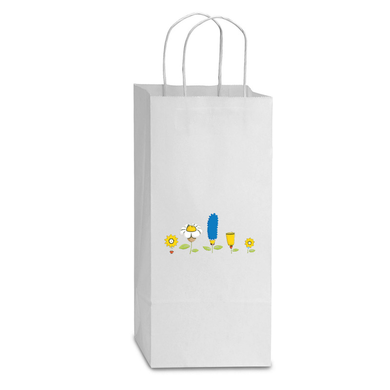 Spring Field Double Wine Paper Bag - 6 1/2 X 3 1/2 X 12 3/8 | Artistshot