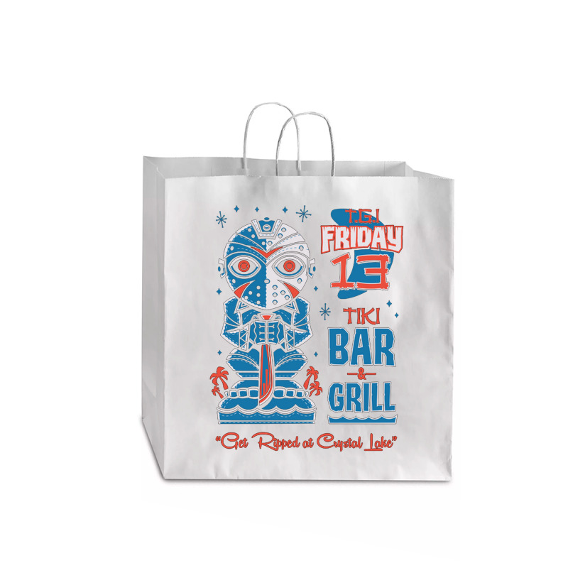 Friday 13 Tiki Bar Jumbo Paper Bag - 18 X 7 X 18 3/4 | Artistshot