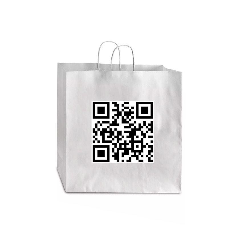 Art Qr Code Jumbo Paper Bag - 18 X 7 X 18 3/4 | Artistshot