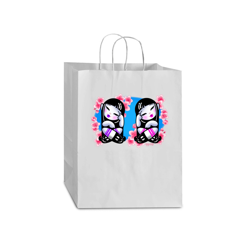 Cherry Blossom Twins Mart Paper Bag -13 X 7 X 17 | Artistshot