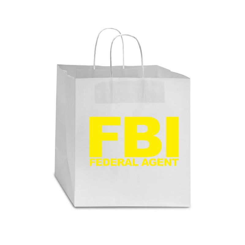 Fbi Federal Agent Star Paper Bag - 13 X 7 X 13 | Artistshot