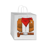 Cowboy Halloween Costume Men Women Kids Cowboy Sherif T Shirt Star Paper Bag - 13 X 7 X 13 | Artistshot