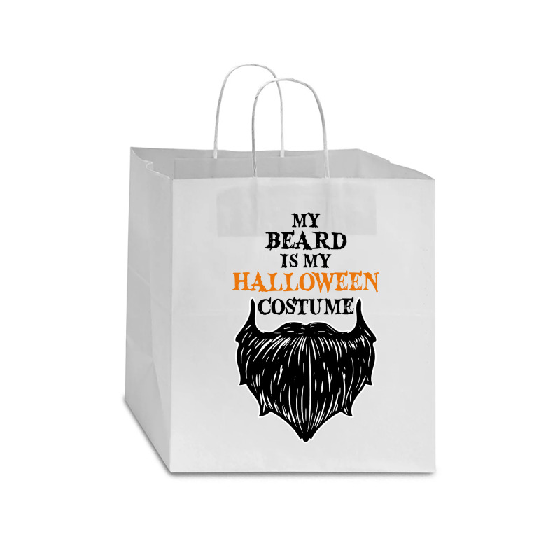 My Beard Is My Halloween Costume Star Paper Bag - 13 X 7 X 13 | Artistshot