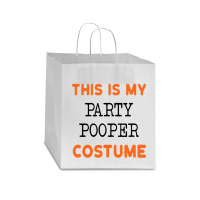 Funny Not Wearing Costume Party Star Paper Bag - 13 X 7 X 13 | Artistshot