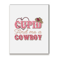 Cupid Find Me A Cowboy Sublimation Metal Print Vertical | Artistshot