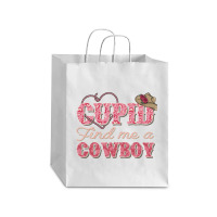 Cupid Find Me A Cowboy Sublimation Debie Paper Bag - 10 X 5 X 13 | Artistshot