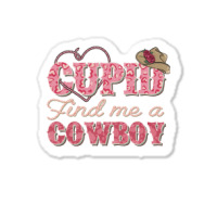 Cupid Find Me A Cowboy Sublimation Sticker | Artistshot