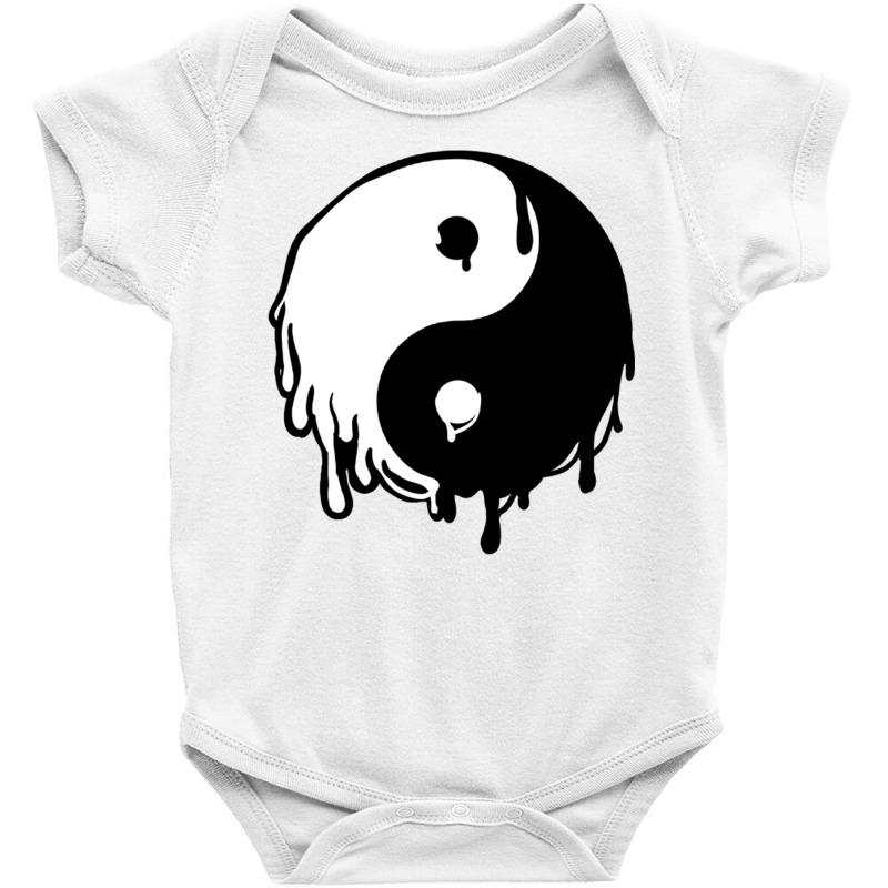 Dripping Yin Yang Baby Bodysuit | Artistshot