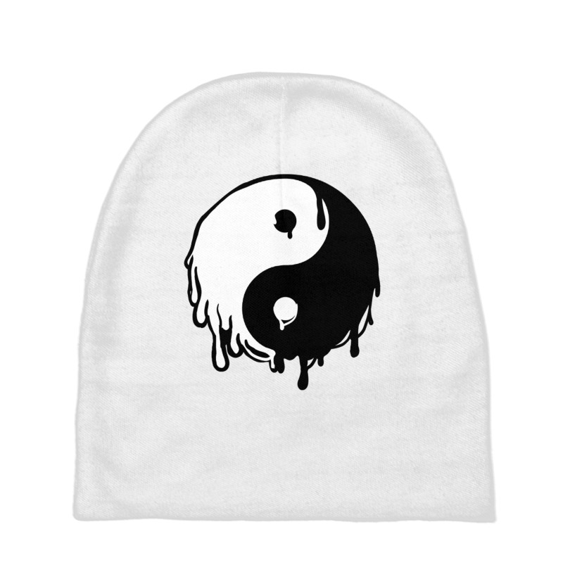 Dripping Yin Yang Baby Beanies | Artistshot