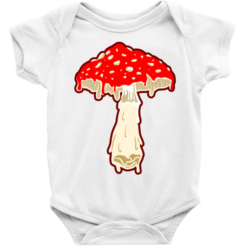 Dripping Toadstool For Psychedelic Art Fan Baby Bodysuit | Artistshot