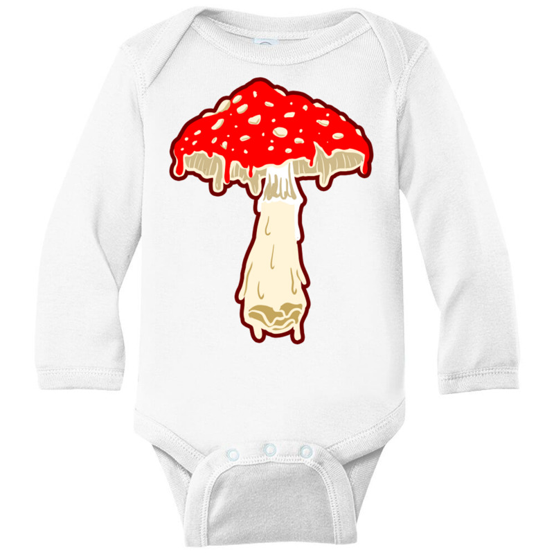 Dripping Toadstool For Psychedelic Art Fan Long Sleeve Baby Bodysuit | Artistshot