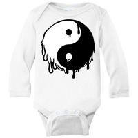 Dripping Yin Yang Long Sleeve Baby Bodysuit | Artistshot