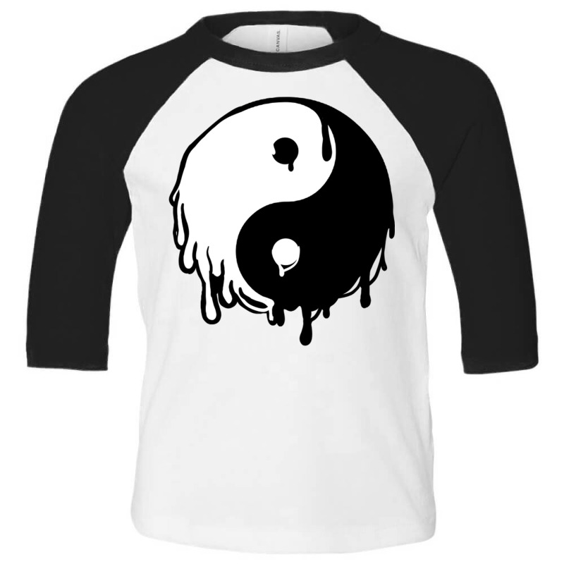 Dripping Yin Yang Toddler 3/4 Sleeve Tee | Artistshot