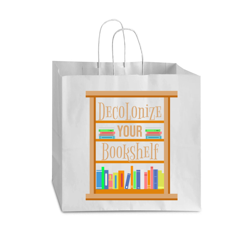 Decolonize Your Bookshelf For Book Lover Vogue Paper Bag - 16 X 6 X 12 | Artistshot