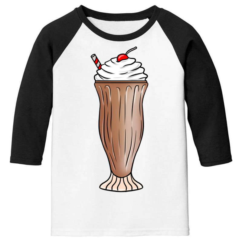 Chocolate Milkshake For Chocolate Milk Lover Youth 3/4 Sleeve by queerappear | Artistshot