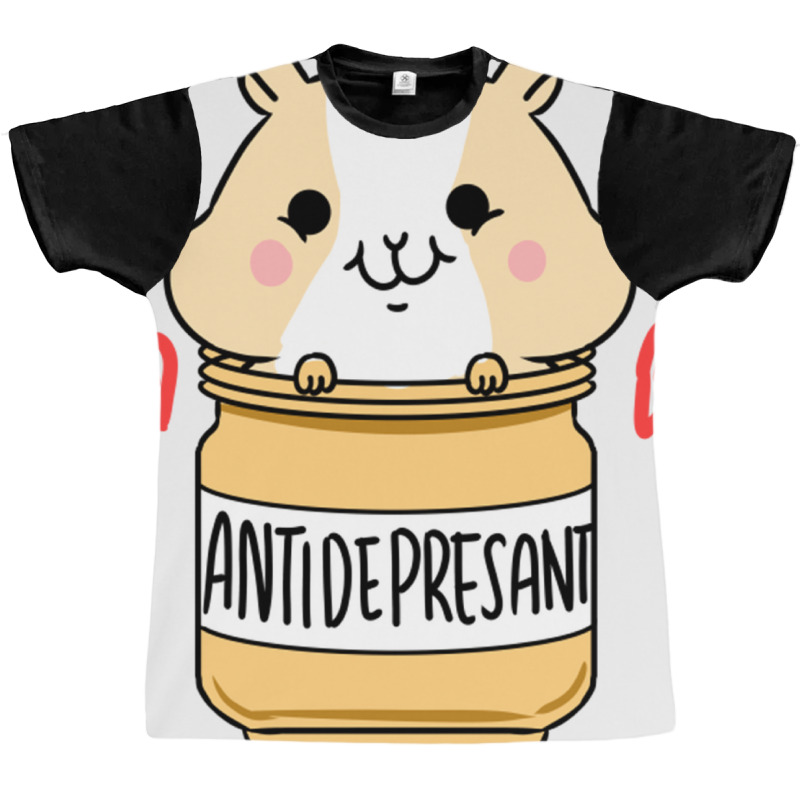 Antidepressant Guinea Pig For Guinea Pig Lover Graphic T-shirt | Artistshot