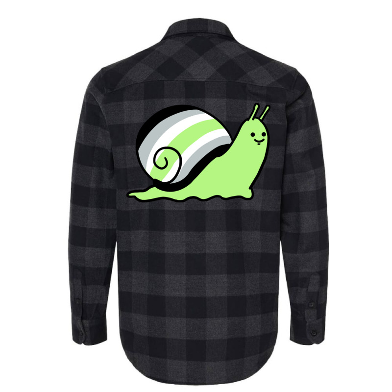 Agender Snail For Agender Flannel Shirt by queerappear | Artistshot