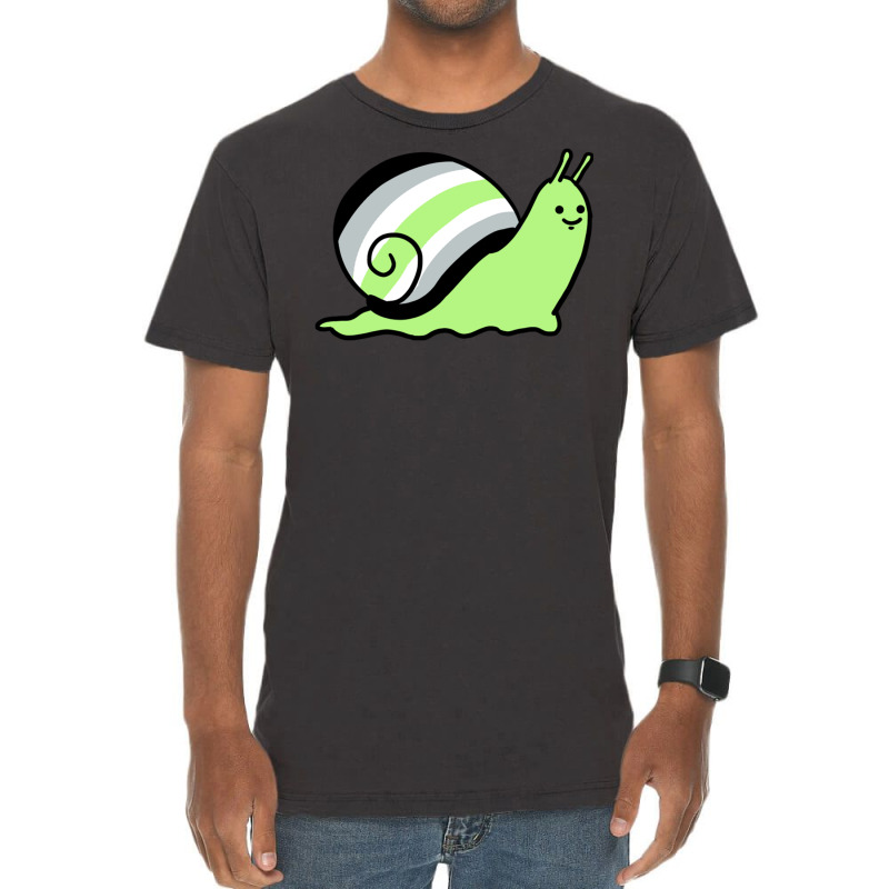 Agender Snail For Agender Vintage T-Shirt by queerappear | Artistshot