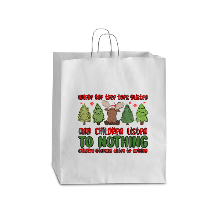 Where The Tree Tops Glisten Queen Paper Bag - 16 X 6 X 19 1/4 | Artistshot