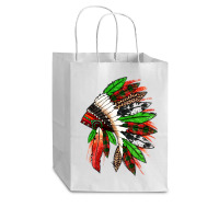 Western Christmas Native American Headdress Cub Paper Bag - 8 X 4 1/2 X 10 1/4 | Artistshot