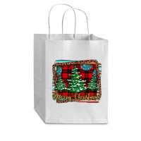 Merry Christmas Background Cub Paper Bag - 8 X 4 1/2 X 10 1/4 | Artistshot