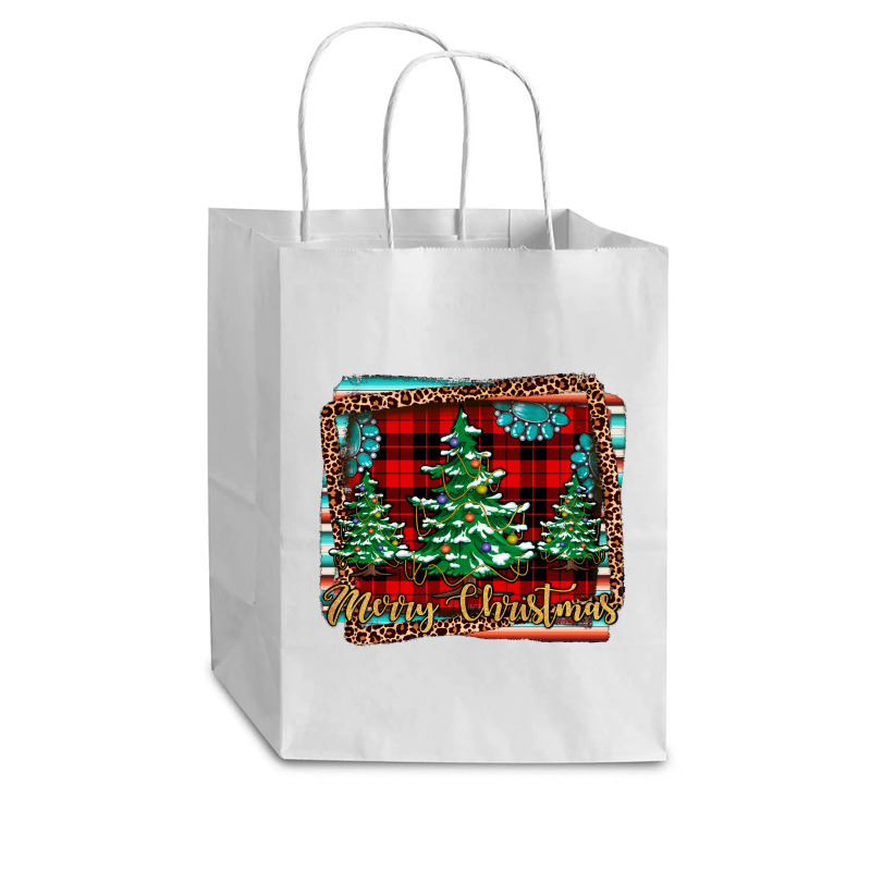 Merry Christmas Background Cub Paper Bag - 8 X 4 1/2 X 10 1/4 | Artistshot