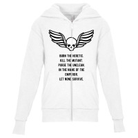 Let None Survive Wargaming Meme Youth Zipper Hoodie | Artistshot