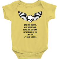 Let None Survive Wargaming Meme Baby Bodysuit | Artistshot