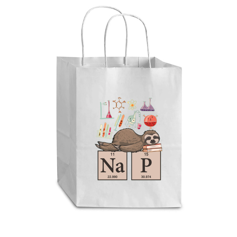 Funny Chemistry Sloth Art Gift Cub Paper Bag - 8 X 4 1/2 X 10 1/4 | Artistshot