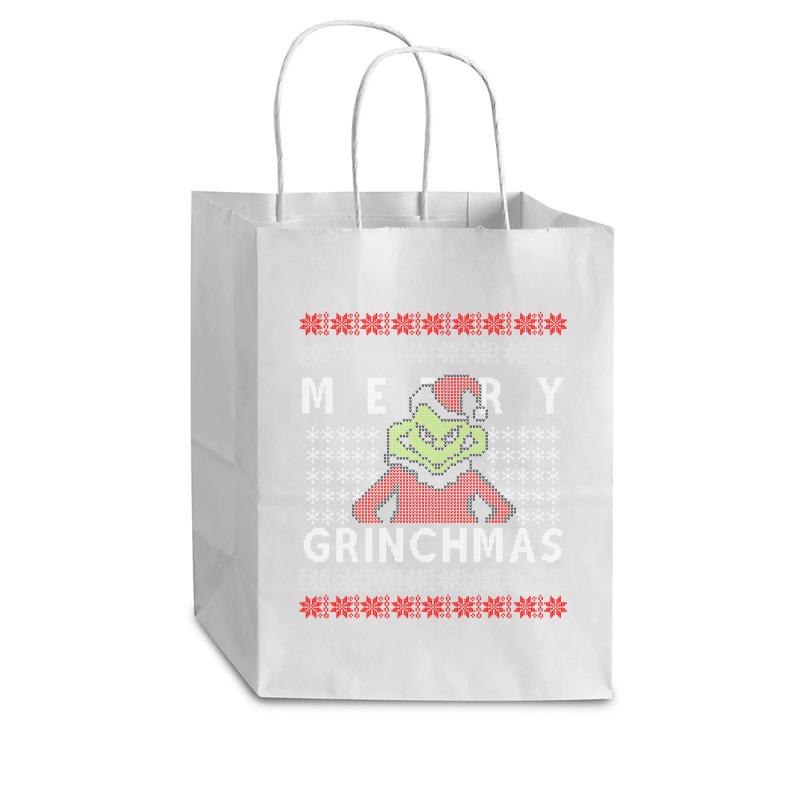 Ugly Christmas Merry Grinchmas Cub Paper Bag - 8 X 4 1/2 X 10 1/4 | Artistshot