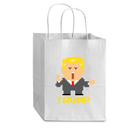 President Trump Pixel Character Cub Paper Bag - 8 X 4 1/2 X 10 1/4 | Artistshot