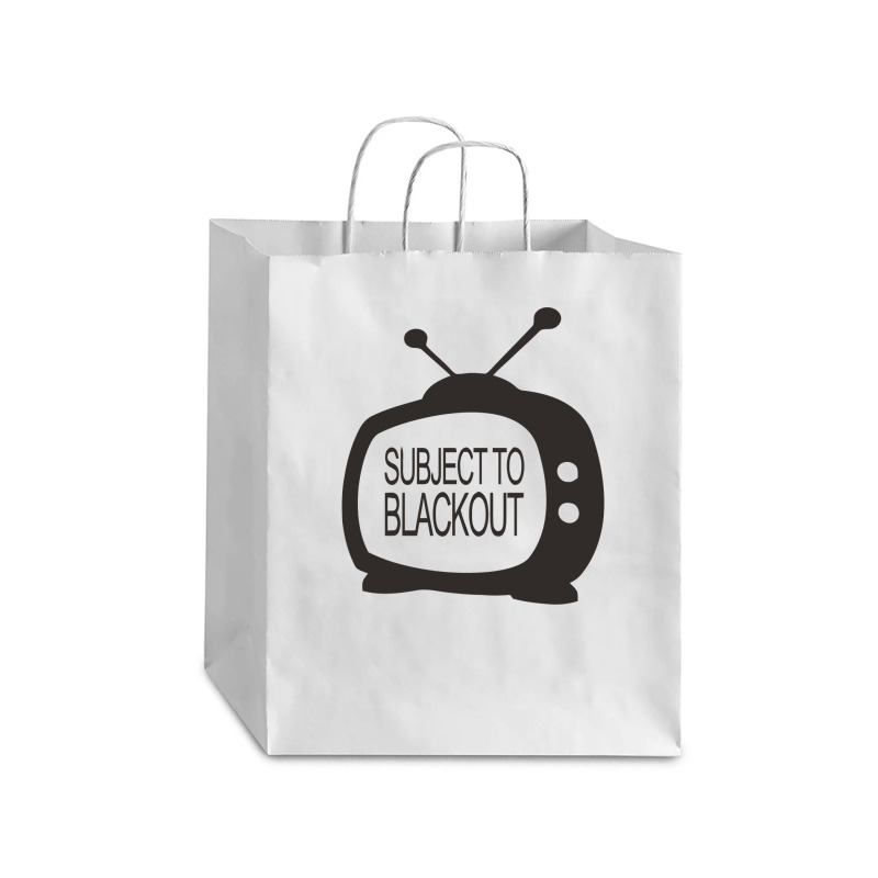 Subject To Blackout Debie Paper Bag - 10 X 5 X 13 | Artistshot