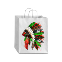 Western Christmas Native American Headdress Debie Paper Bag - 10 X 5 X 13 | Artistshot