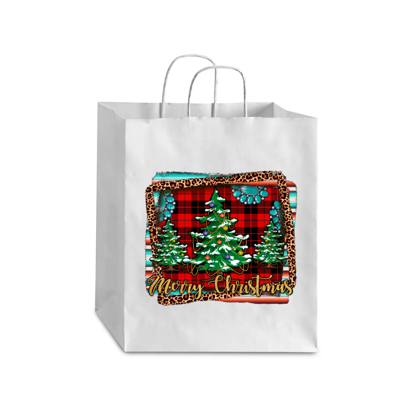 Merry Christmas Background Debie Paper Bag - 10 X 5 X 13 | Artistshot